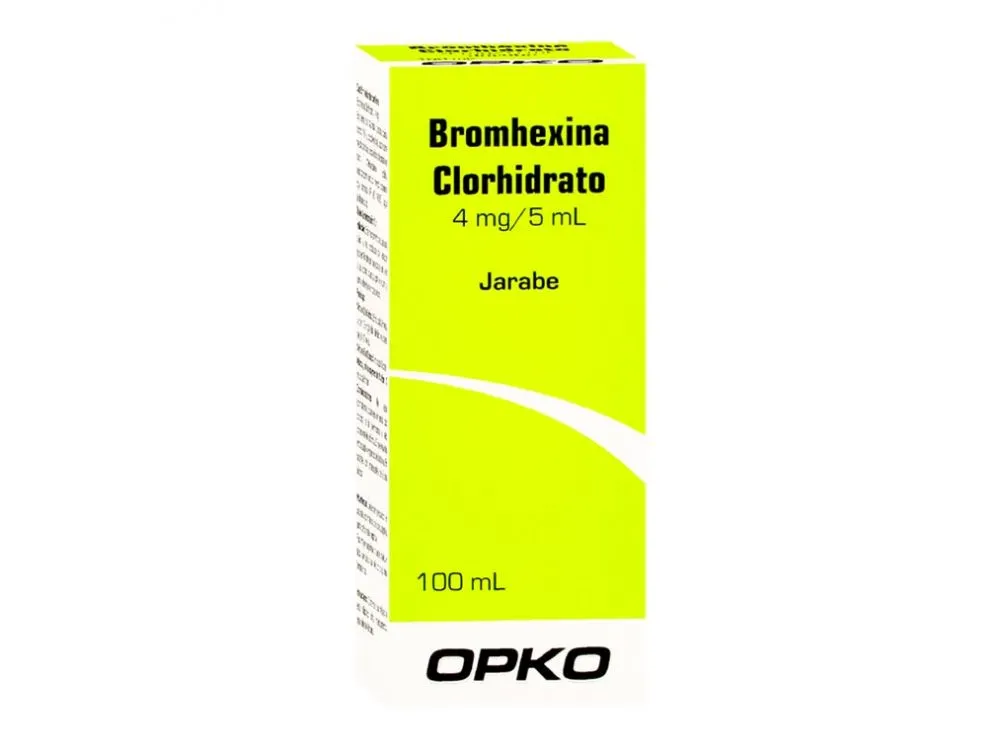 BROMHEXINA 4 MG/ 5 ML 100 ML